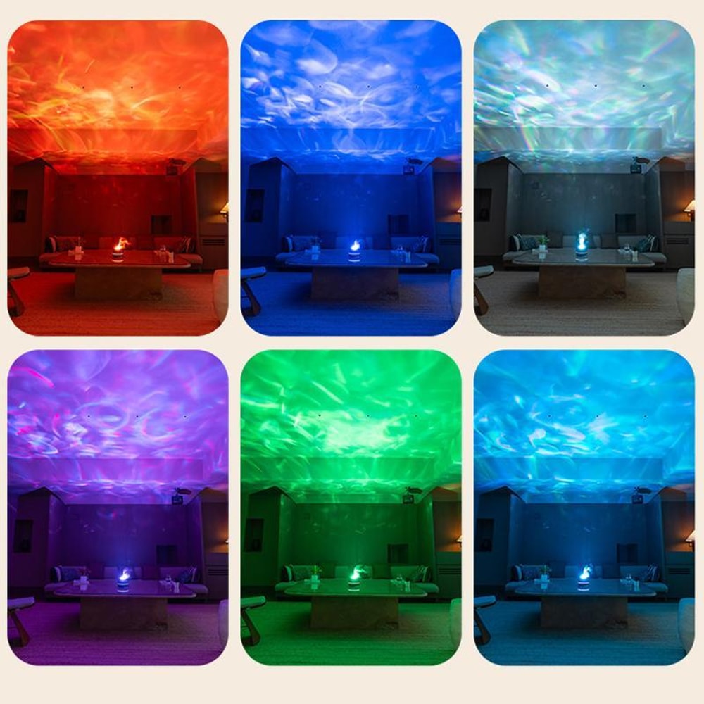 USB Desktop Humidifier With Star Projection Colorful Ambient Light 3