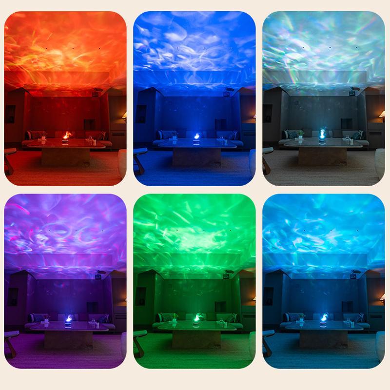 USB Desktop Humidifier With Star Projection Colorful Ambient Light 3