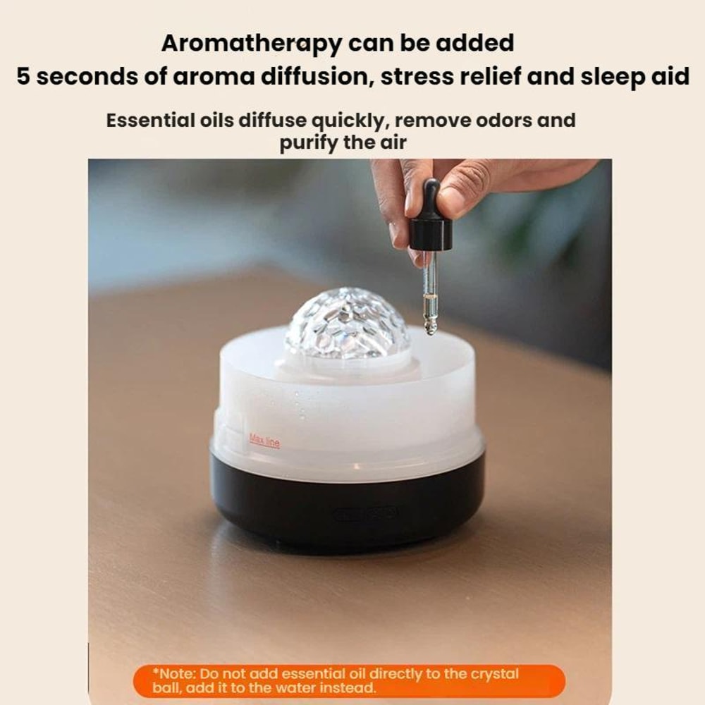 USB Desktop Humidifier With Star Projection Colorful Ambient Light 4