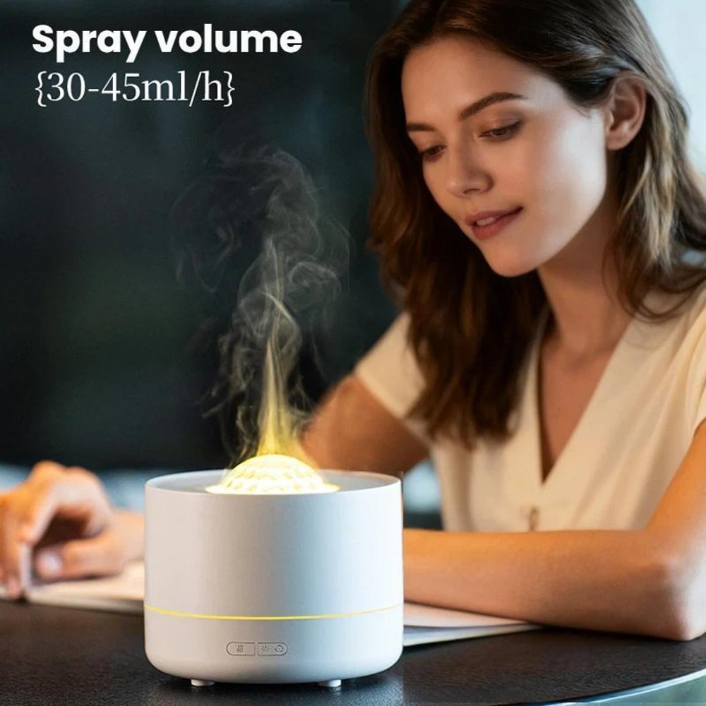 USB Desktop Humidifier With Star Projection Colorful Ambient Light 7