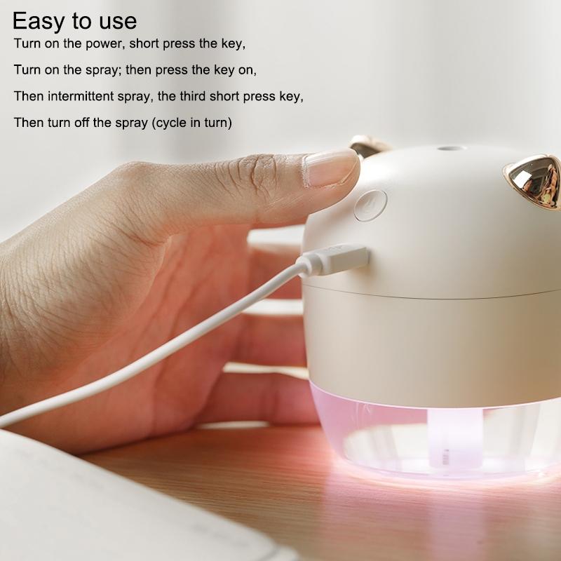 Angel Ultrasonic Humidifier With Colorful Night Lights Mini Air Diffuser 10