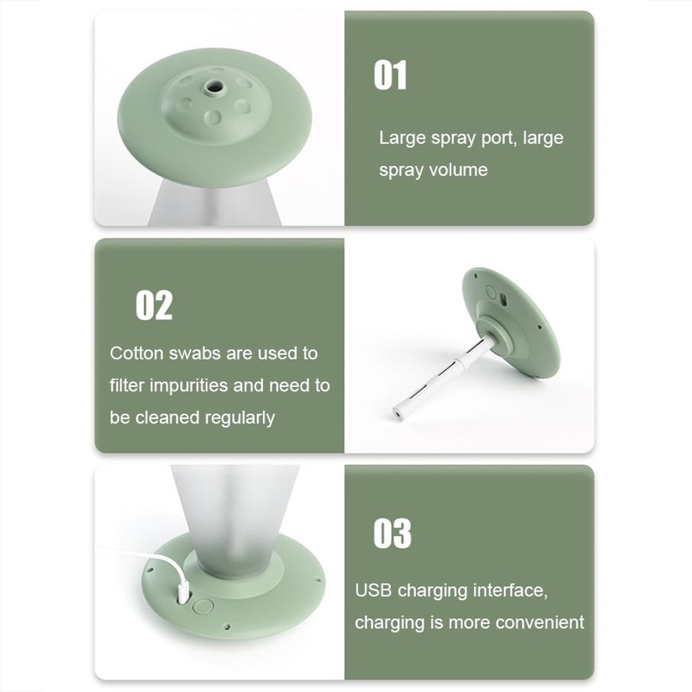 USB Night Light Humidifier Portable Air Moisturizer Sleep Aid 5