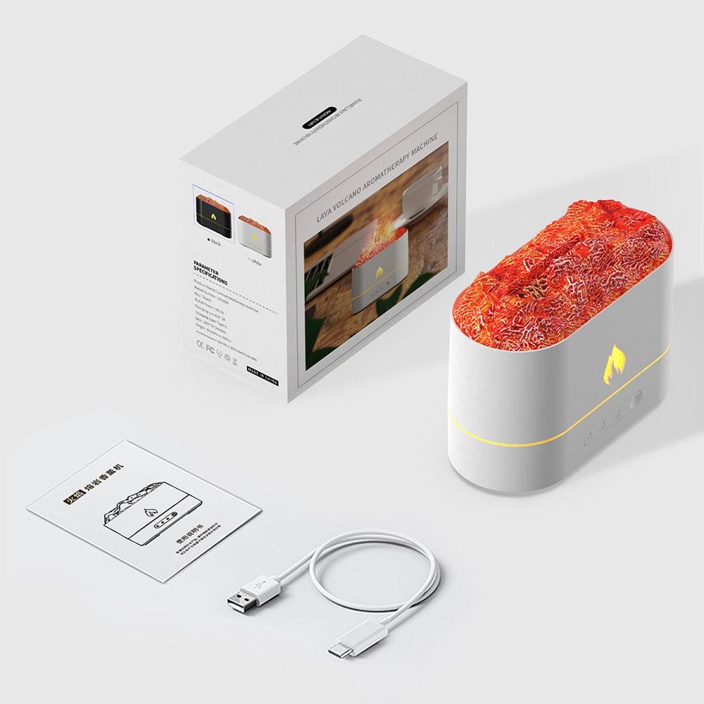 USB Aromatherapy Humidifier With Colorful Flame Effect 6