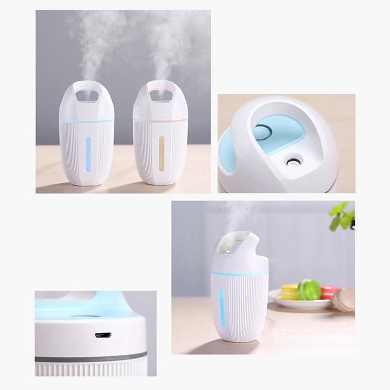USB Air Purifier Car Humidifier With Colorful LED Lighting 4
