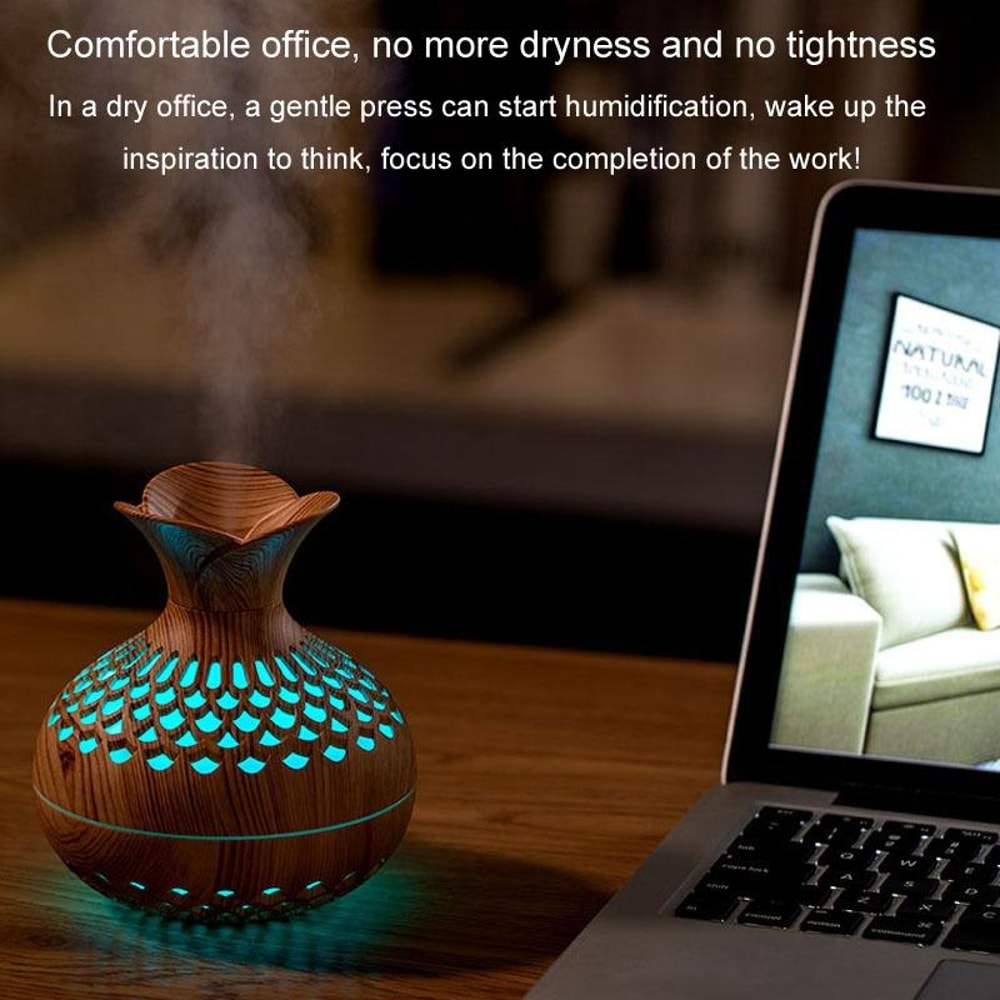 LED Aromatherapy Diffuser Quiet Humidifier For Home Relaxation 9