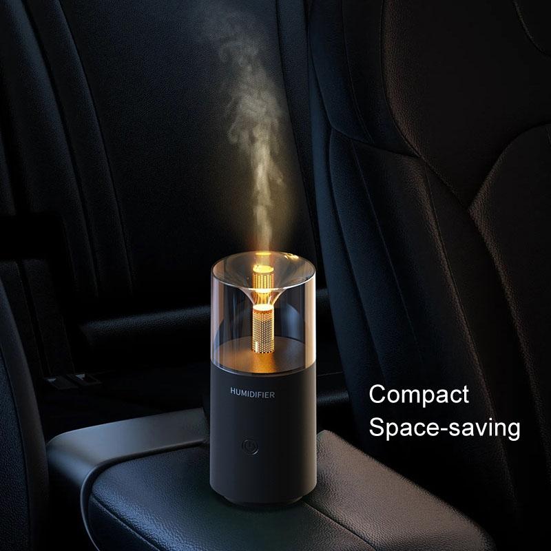 Candle Flame Aromatherapy Diffuser Mini Humidifier With Ambient Light 6