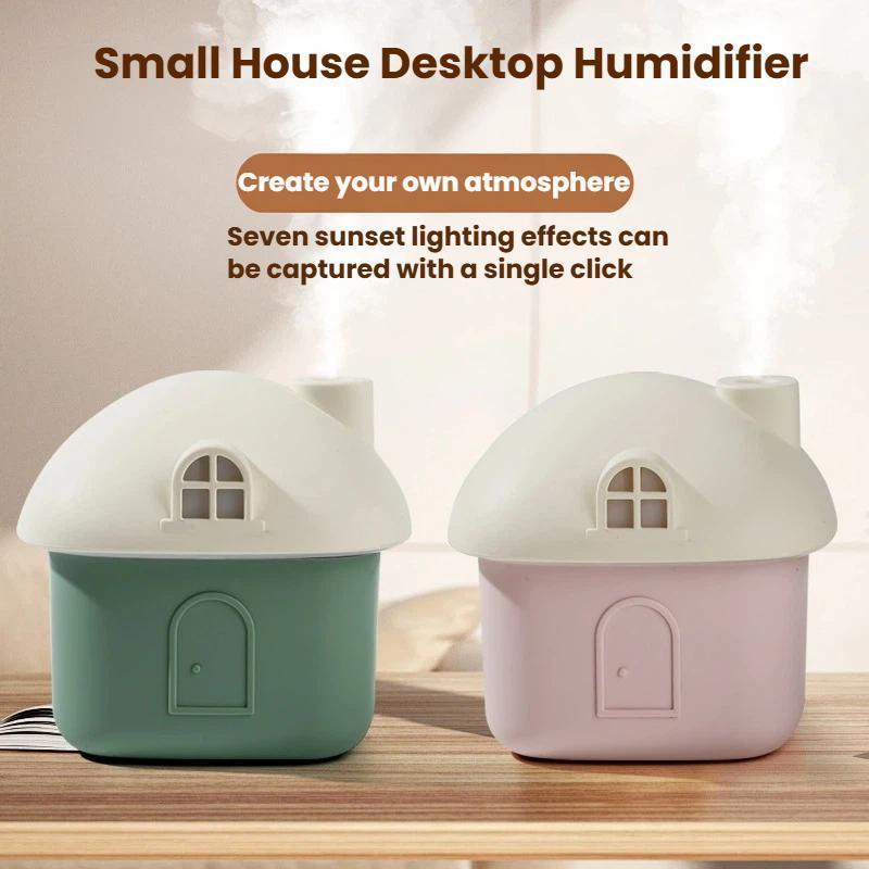 House USB Silent Mini Desktop Humidifier With Colorful Lights 1