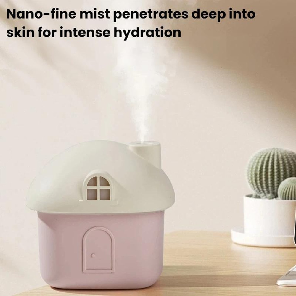 House USB Silent Mini Desktop Humidifier With Colorful Lights 2