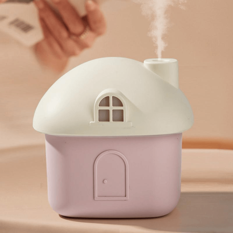 House USB Silent Mini Desktop Humidifier With Colorful Lights 10