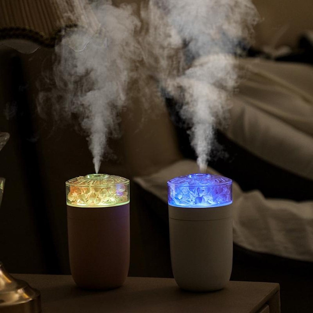 FlowerGlow USB Home Car Aroma Humidifier With Colorful Ambient Light 7