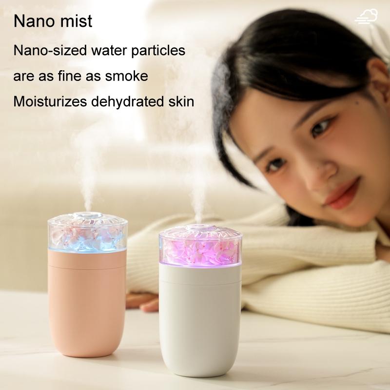 FlowerGlow USB Home Car Aroma Humidifier With Colorful Ambient Light 4