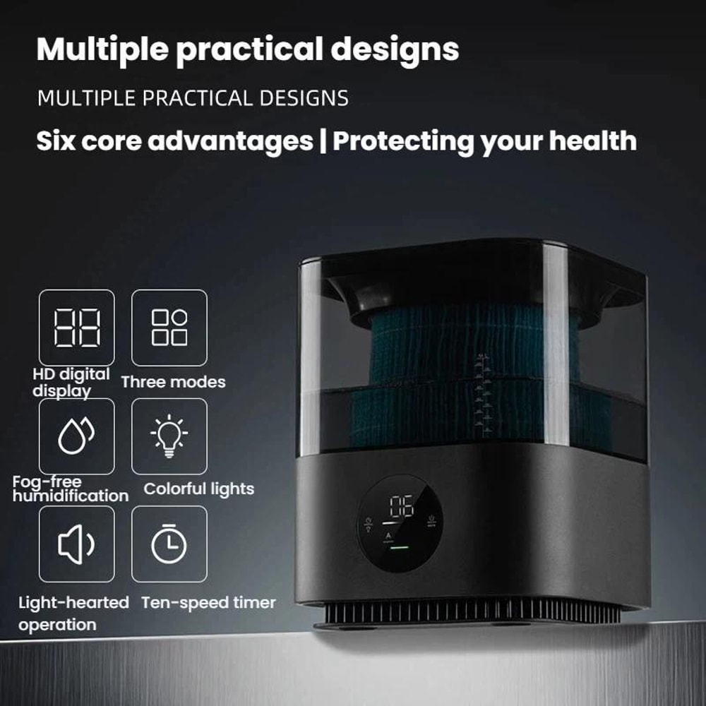 Smart Air Purifier Humidifier With Nightlight Intelligent Detection 4