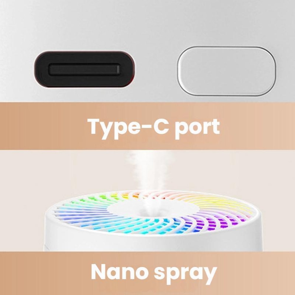 Car Ambient Light Humidifier USB Air Atomizer For Home Auto 6
