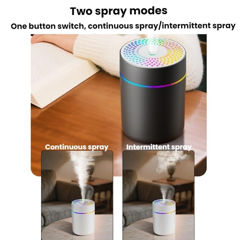 Car Ambient Light Humidifier USB Air Atomizer For Home Auto 7