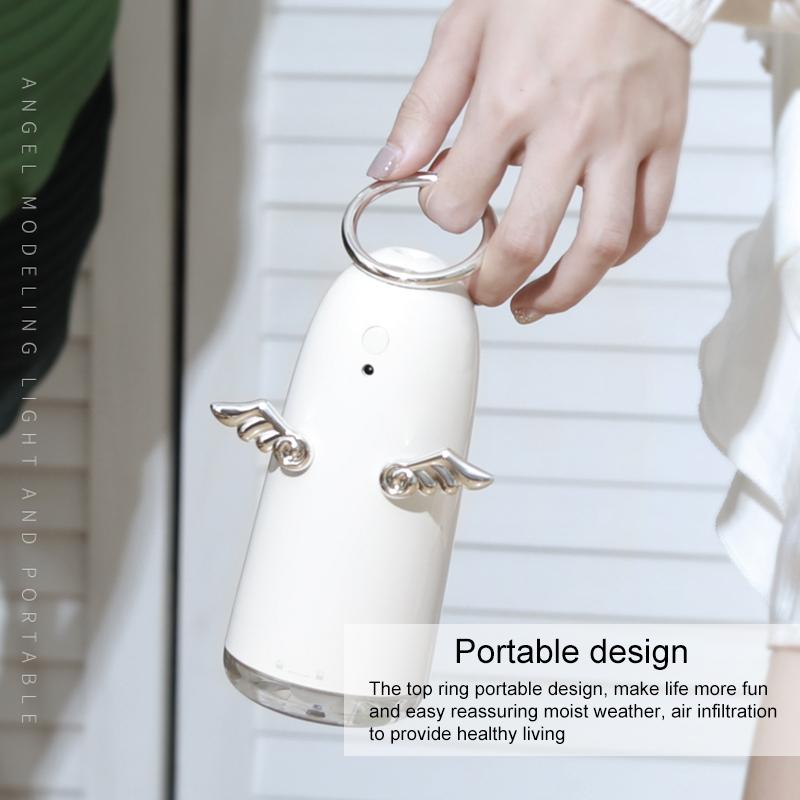 Mini Angel Humidifier With Colorful Night Lights Ultrasonic Mist 3