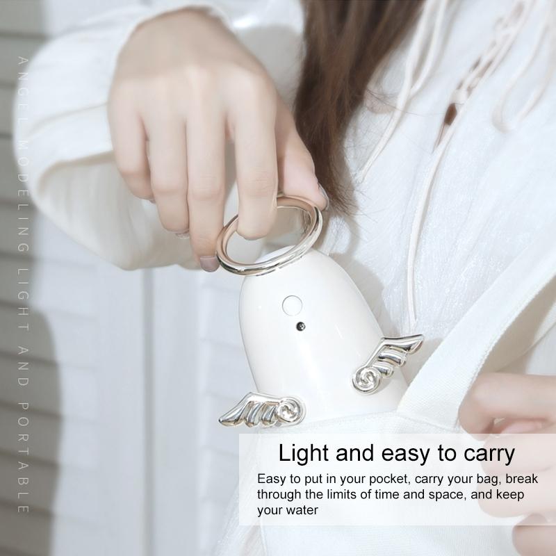 Mini Angel Humidifier With Colorful Night Lights Ultrasonic Mist 4