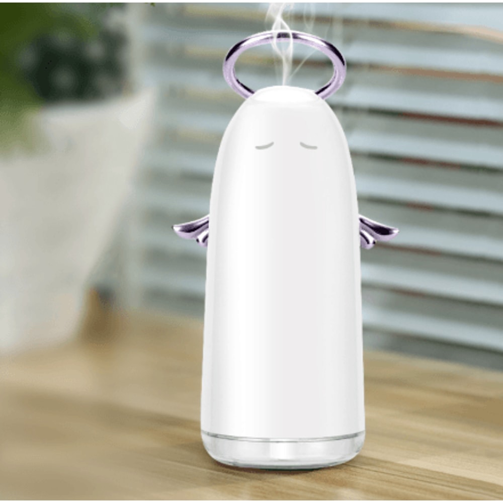 Mini Angel Humidifier With Colorful Night Lights Ultrasonic Mist 12
