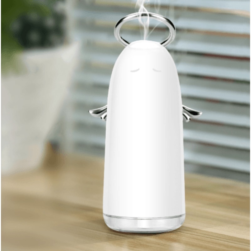 Mini Angel Humidifier With Colorful Night Lights Ultrasonic Mist 13