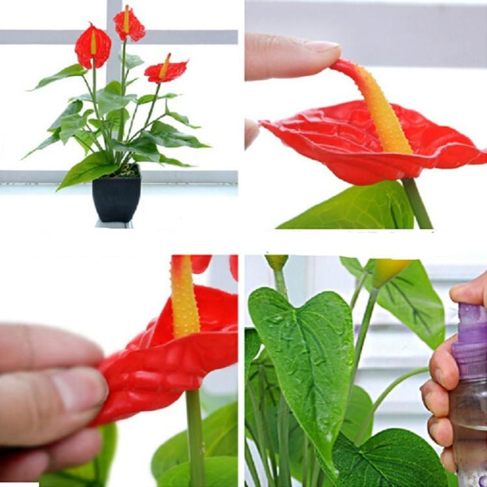 Elegant Artificial Calla Lily Potted Plant For Home Office Decor 4