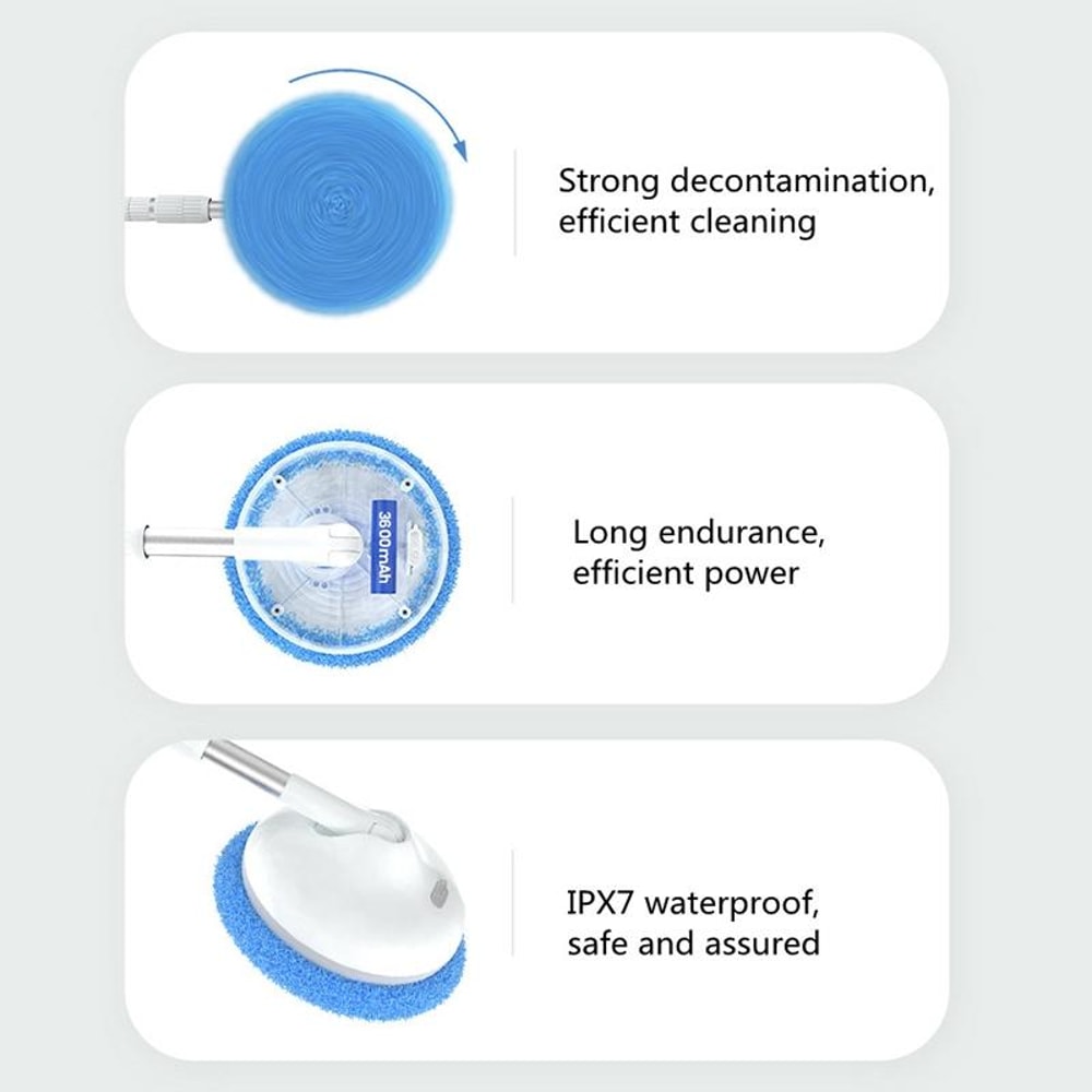 Smart Telescopic Wireless Electric Window Cleaner Cordless Glass Wipe