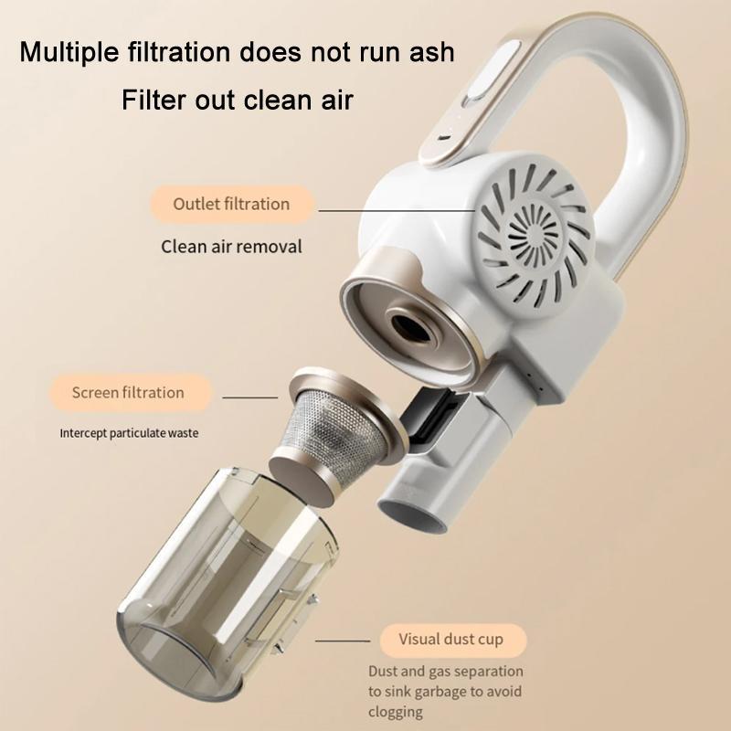 Smart Handheld Vacuum Cleaner with UV Sterilizer Cordless Dust Mite Remover