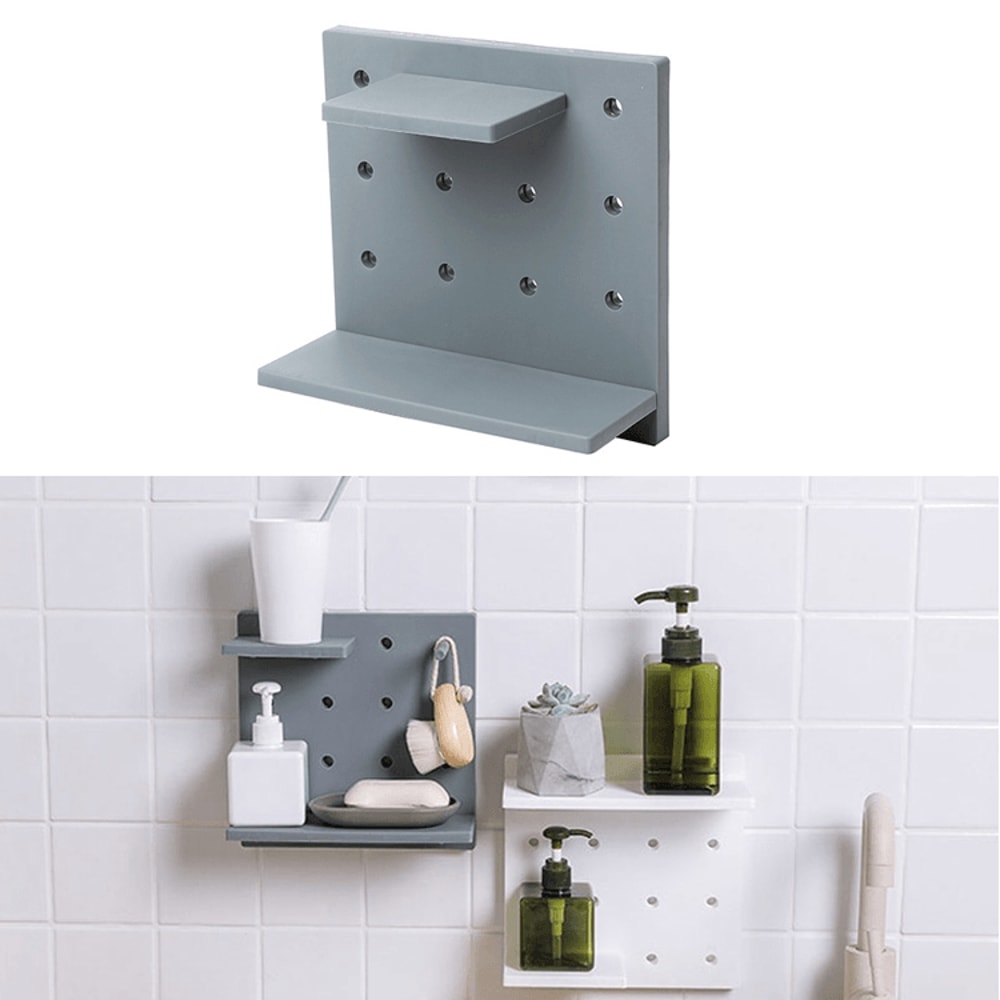 WallMounted Storage Shelf For Bathroom Kitchen 9