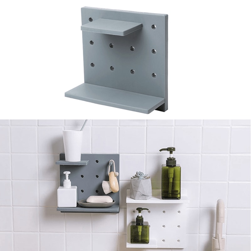 WallMounted Storage Shelf For Bathroom Kitchen 9