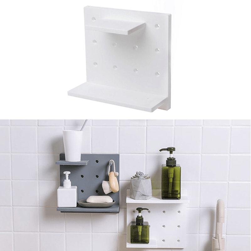 WallMounted Storage Shelf For Bathroom Kitchen 11