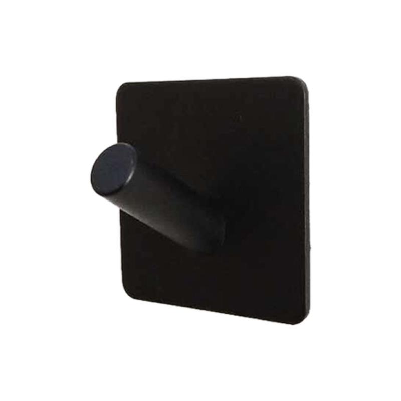 Premium Stainless Steel Black Bathroom Hook NonPerforated Coat Rack 1