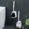 Wall Mounted No Punch Toilet Brush Holder Easy No Drilling Bathroom Cleaning Brush 10