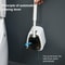 Wall Mounted No Punch Toilet Brush Holder Easy No Drilling Bathroom Cleaning Brush 6