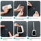 Wall Mounted No Punch Toilet Brush Holder Easy No Drilling Bathroom Cleaning Brush 9