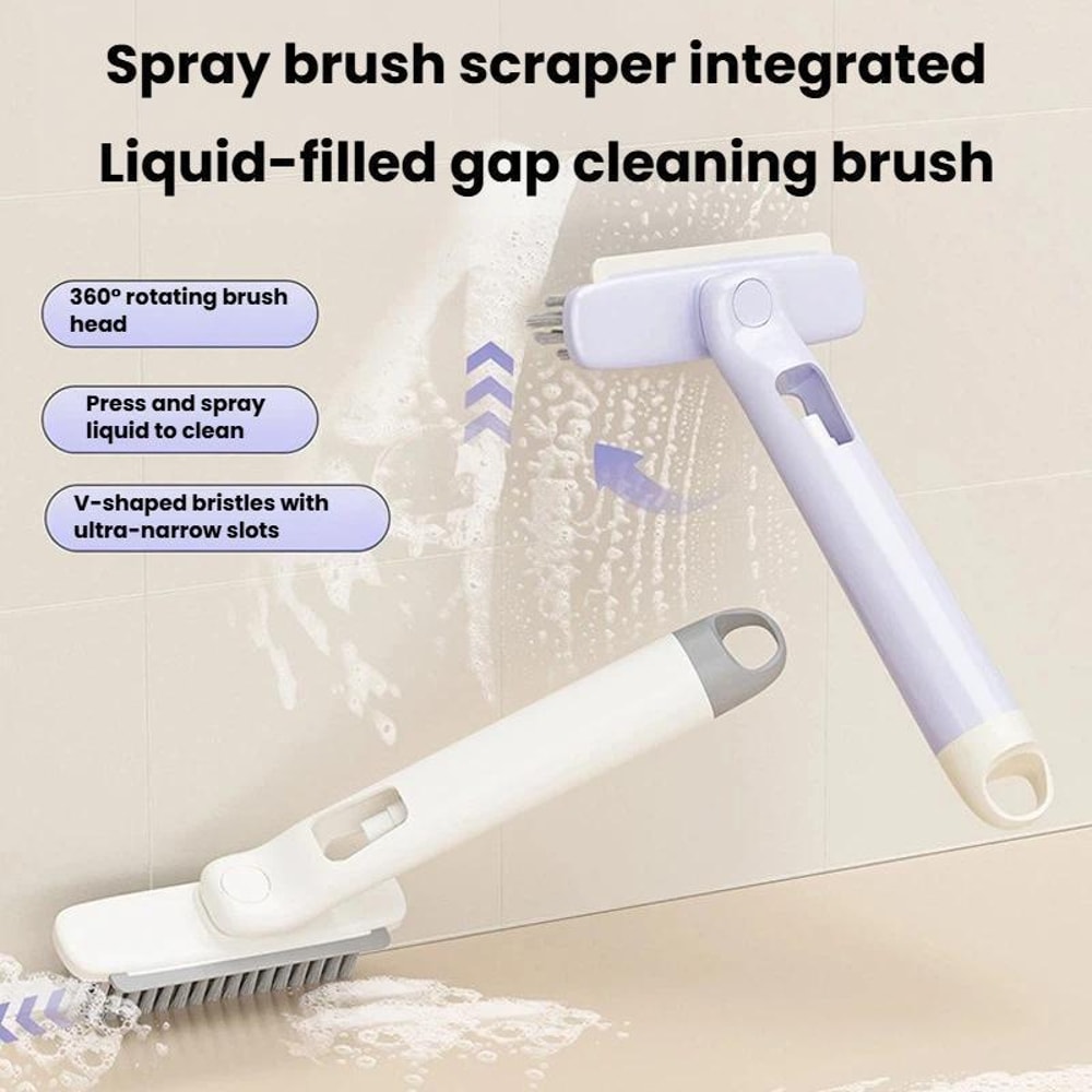 Multifunctional Spray Brush For Bathroom Tile Cleaning 1