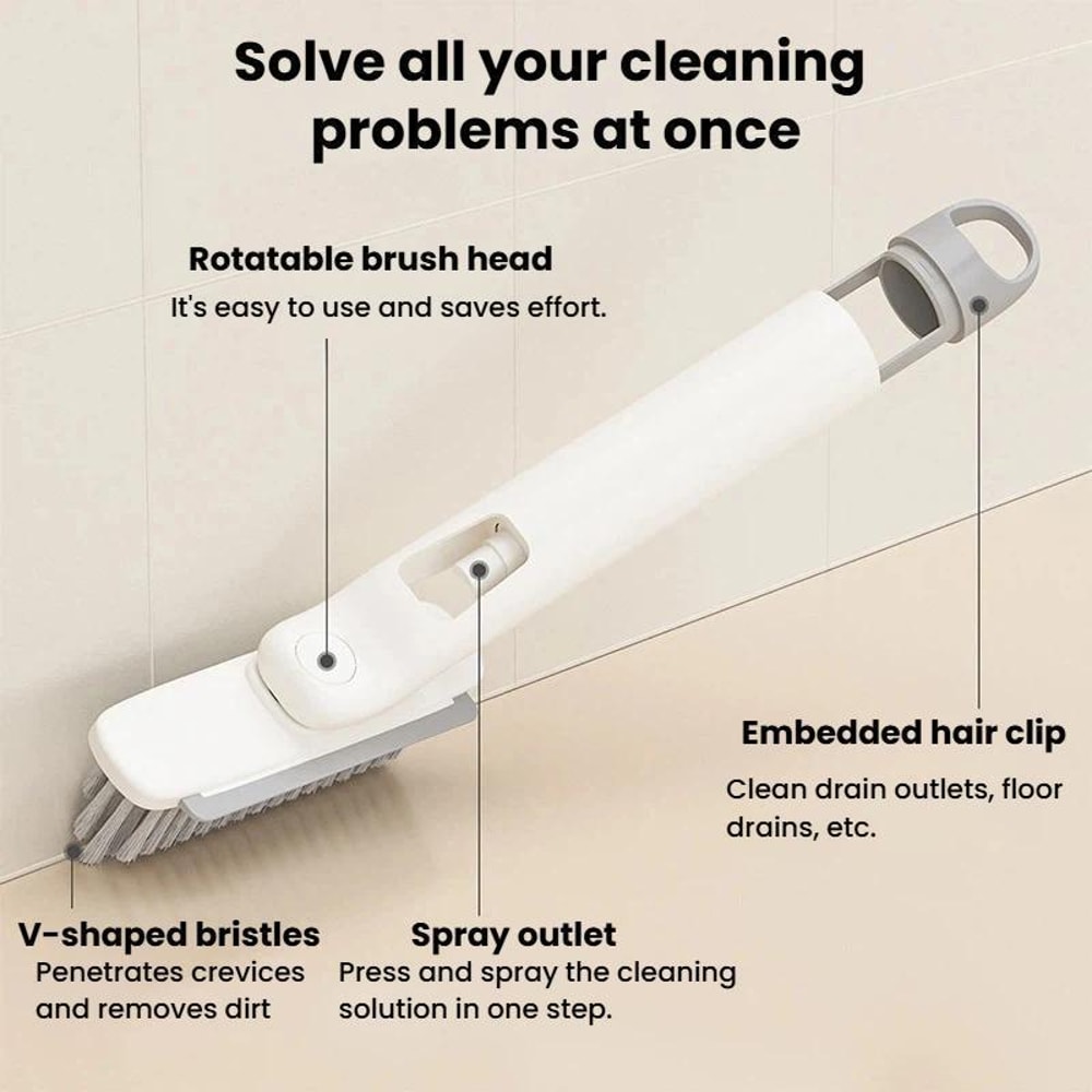 Multifunctional Spray Brush For Bathroom Tile Cleaning 8