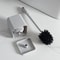 Premium Toilet Brush & Holder Set with Self-Evaporating Base Wall Mount or Floor Standing