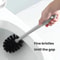 Premium Toilet Brush & Holder Set with Self-Evaporating Base Wall Mount or Floor Standing
