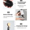 Premium Toilet Brush & Holder Set with Self-Evaporating Base Wall Mount or Floor Standing
