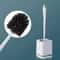 Premium Toilet Brush & Holder Set with Self-Evaporating Base Wall Mount or Floor Standing
