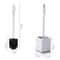 Premium Toilet Brush & Holder Set with Self-Evaporating Base Wall Mount or Floor Standing