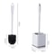 Premium Toilet Brush & Holder Set with Self-Evaporating Base Wall Mount or Floor Standing
