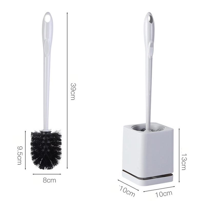 Premium Toilet Brush & Holder Set with Self-Evaporating Base Wall Mount or Floor Standing