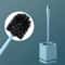 Premium Toilet Brush & Holder Set with Self-Evaporating Base Wall Mount or Floor Standing