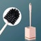 Premium Toilet Brush & Holder Set with Self-Evaporating Base Wall Mount or Floor Standing