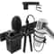 Aluminum WallMounted Hair Dryer Straightener Holder Organizer 0