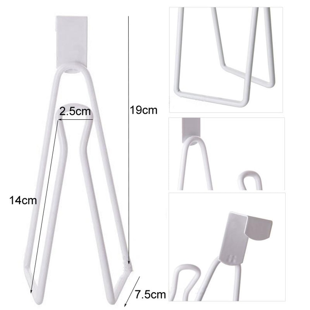 Wall Mounted Bathroom Paper Towel Rack With No Punch Hook Shelf 6