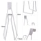Wall Mounted Bathroom Paper Towel Rack With No Punch Hook Shelf 6