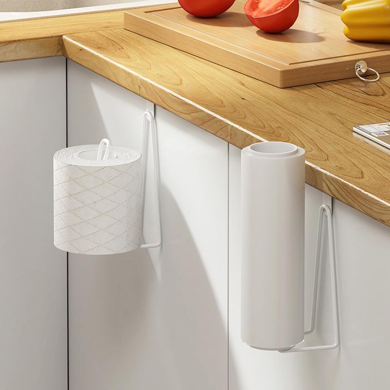 Wall Mounted Bathroom Paper Towel Rack With No Punch Hook Shelf 4