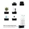Premium Wall-Mounted Bathroom Electric Toothbrush Holder Acrylic Organizer Rack