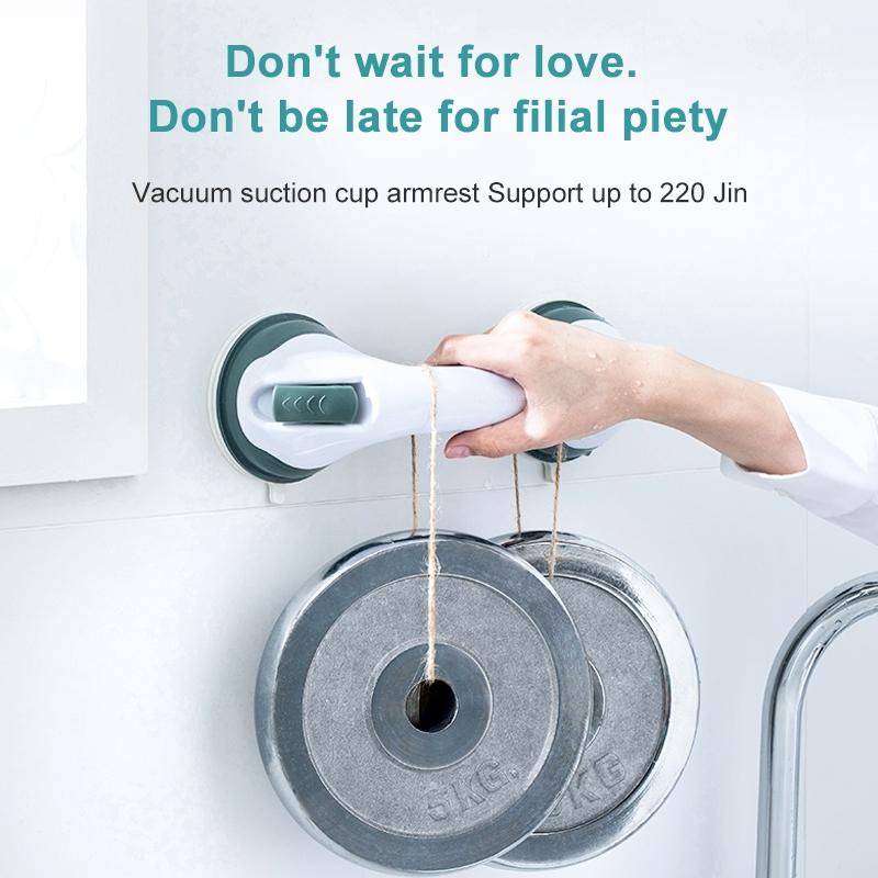 SecureGrip Bathroom Safety Handle Suction Support For Bath Shower 6