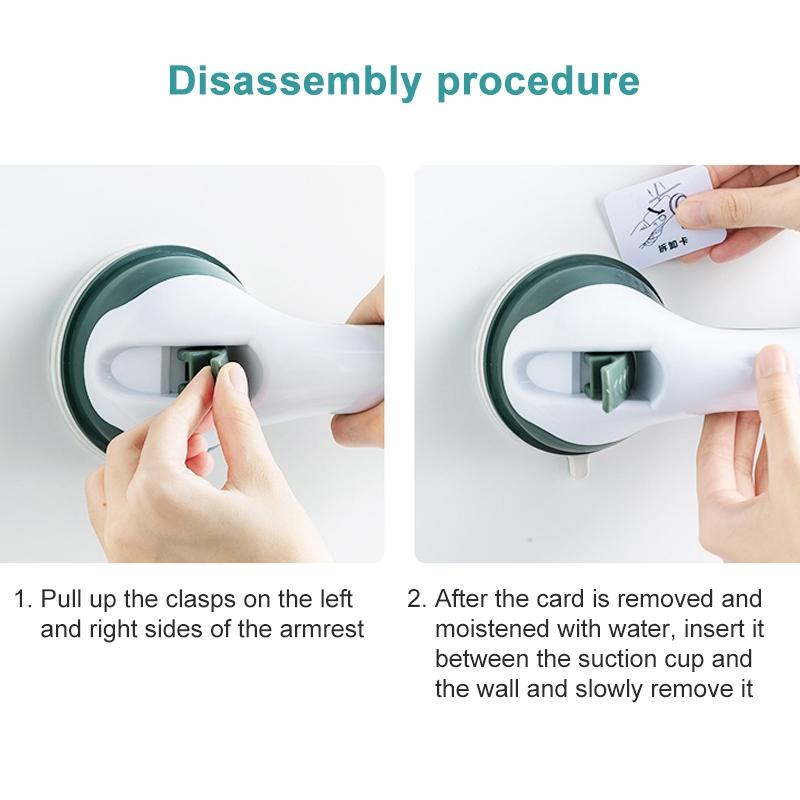 SecureGrip Bathroom Safety Handle Suction Support For Bath Shower 3